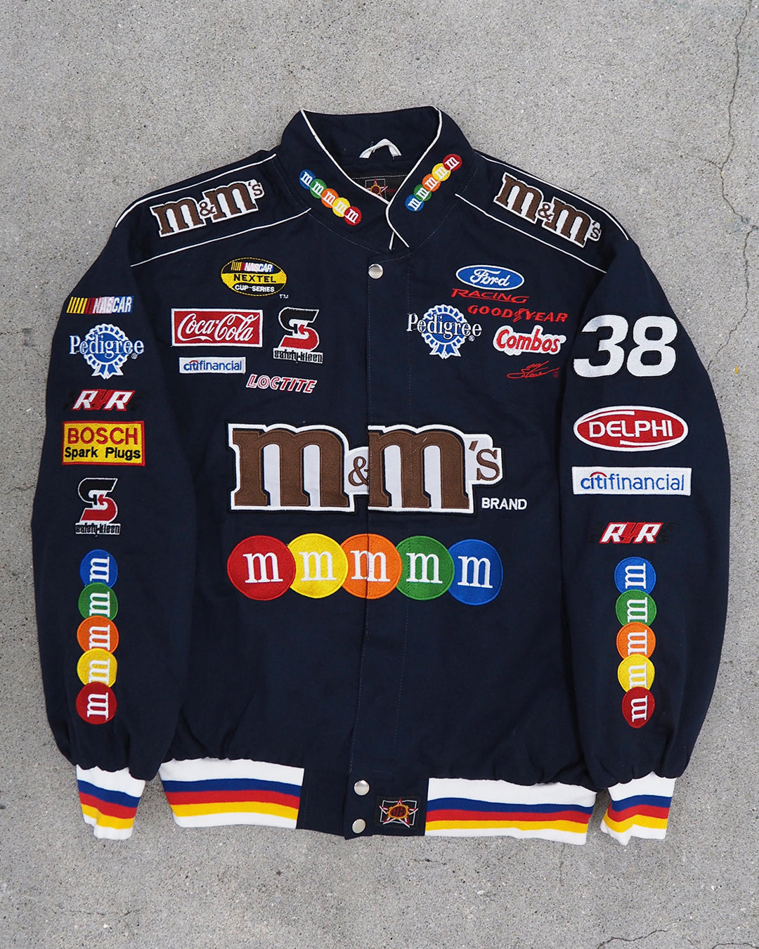 USED MACHINE COLLECTION JEFF HAMILTON NASCA "m&m's" JACKET