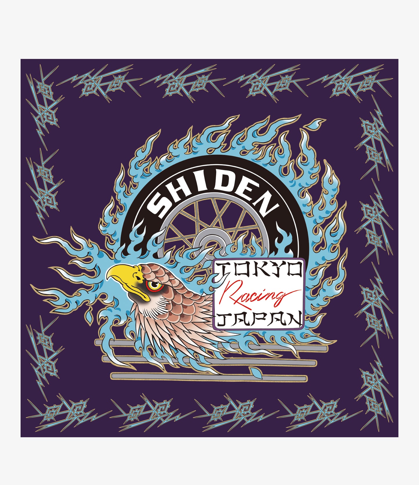 SHIDEN FW2025  BANDANA FLAME TIRE