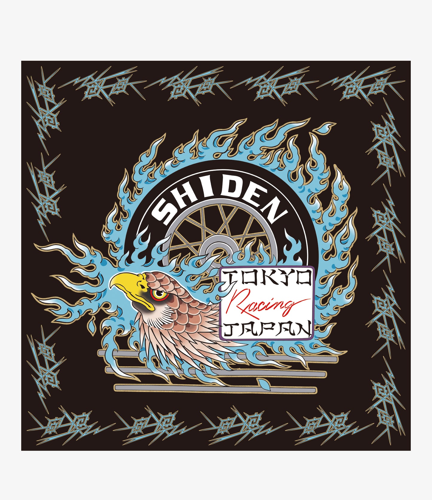 SHIDEN FW2025 BANDANA FLAME TIRE