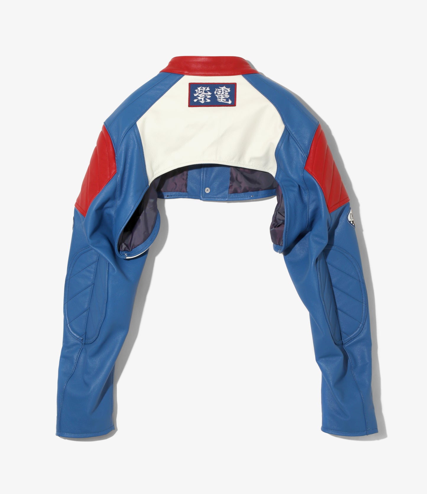 SHIDEN FW2025 MOTORCYCLE SLEEVE JACKET COWHIDE LEATHER