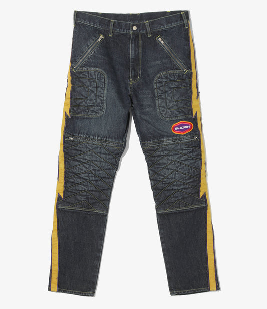 SHIDEN FW2025 MOTORCYCLE PANT 13oz DENIM