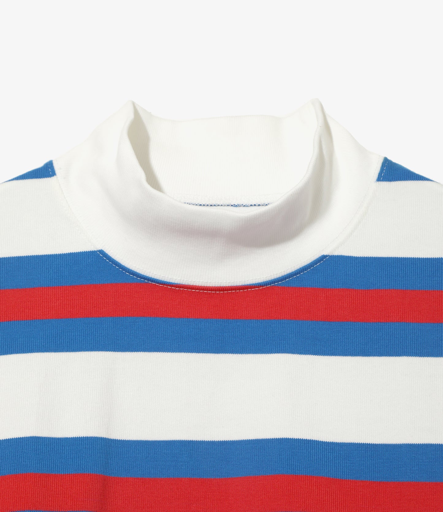 SHIDEN FW2025  L/S MOCK NECK TEE STRIPE COTTON JERSEY