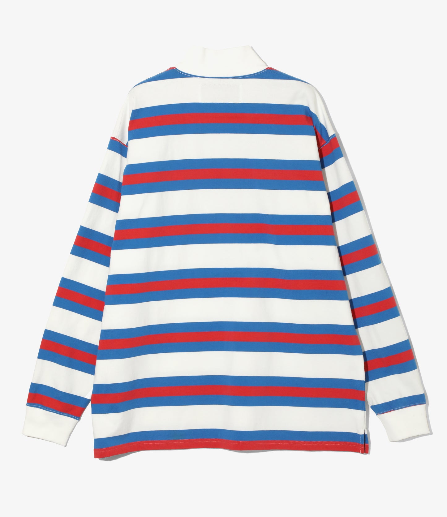 SHIDEN FW2025  L/S MOCK NECK TEE STRIPE COTTON JERSEY