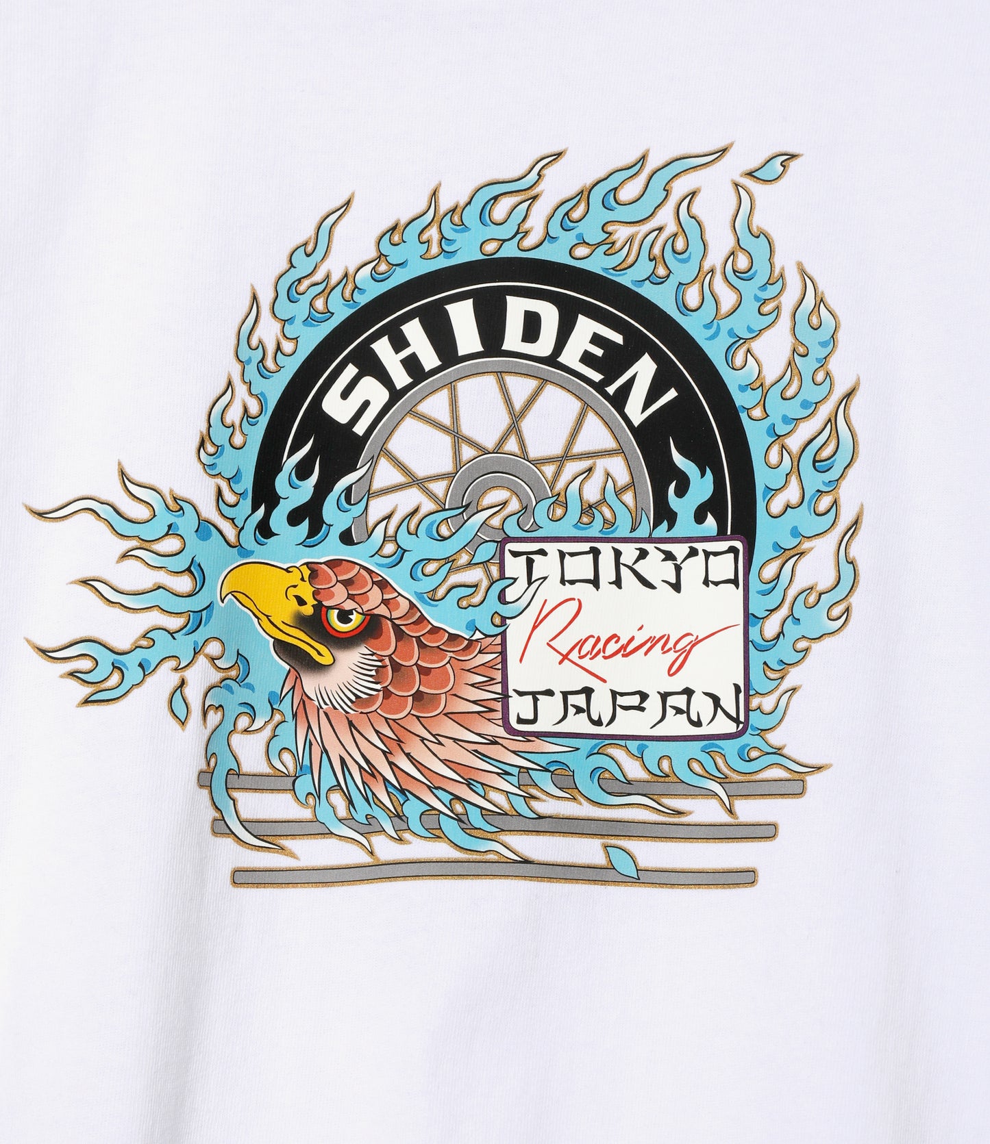 SHIDEN FW2025  S/S TEE FLAME TIRE