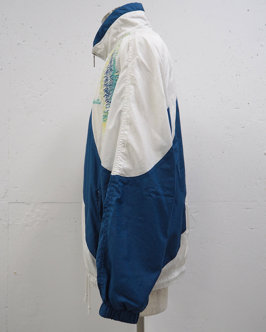 80s イタリア製 ellesse エレッセ ボア衿 バイカラー ブルゾン 古着/USED] 80's イタリア製 エレッセ スキージャケット ： jk