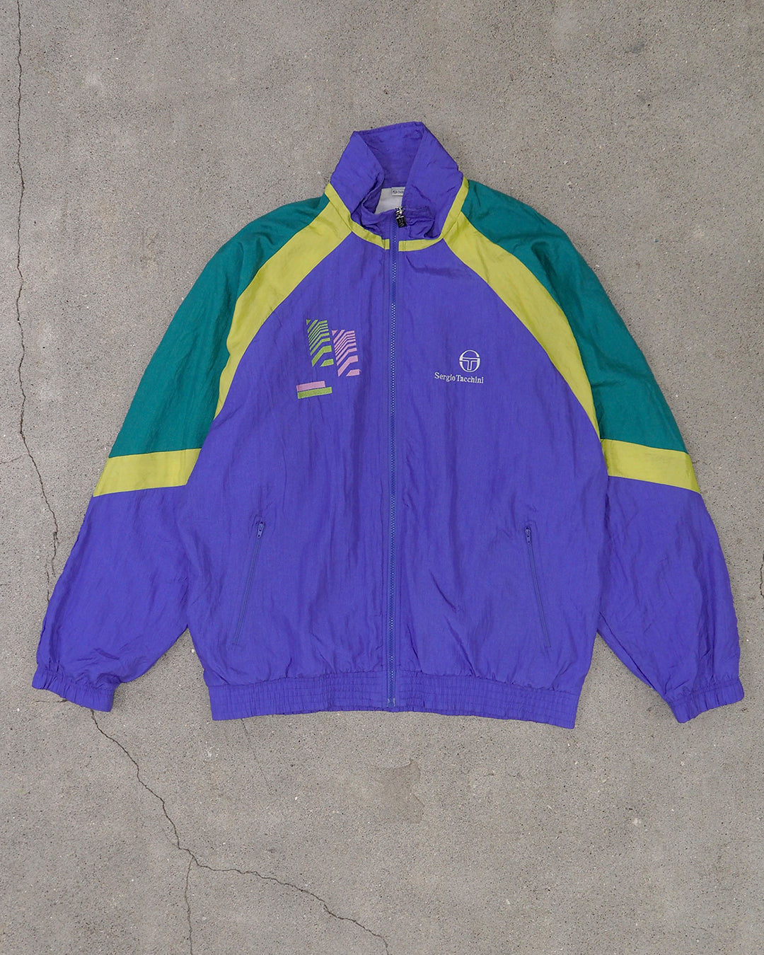 USED SPORTS COLLECTION SERGIO TACCHINI 80s NYLON JACKET