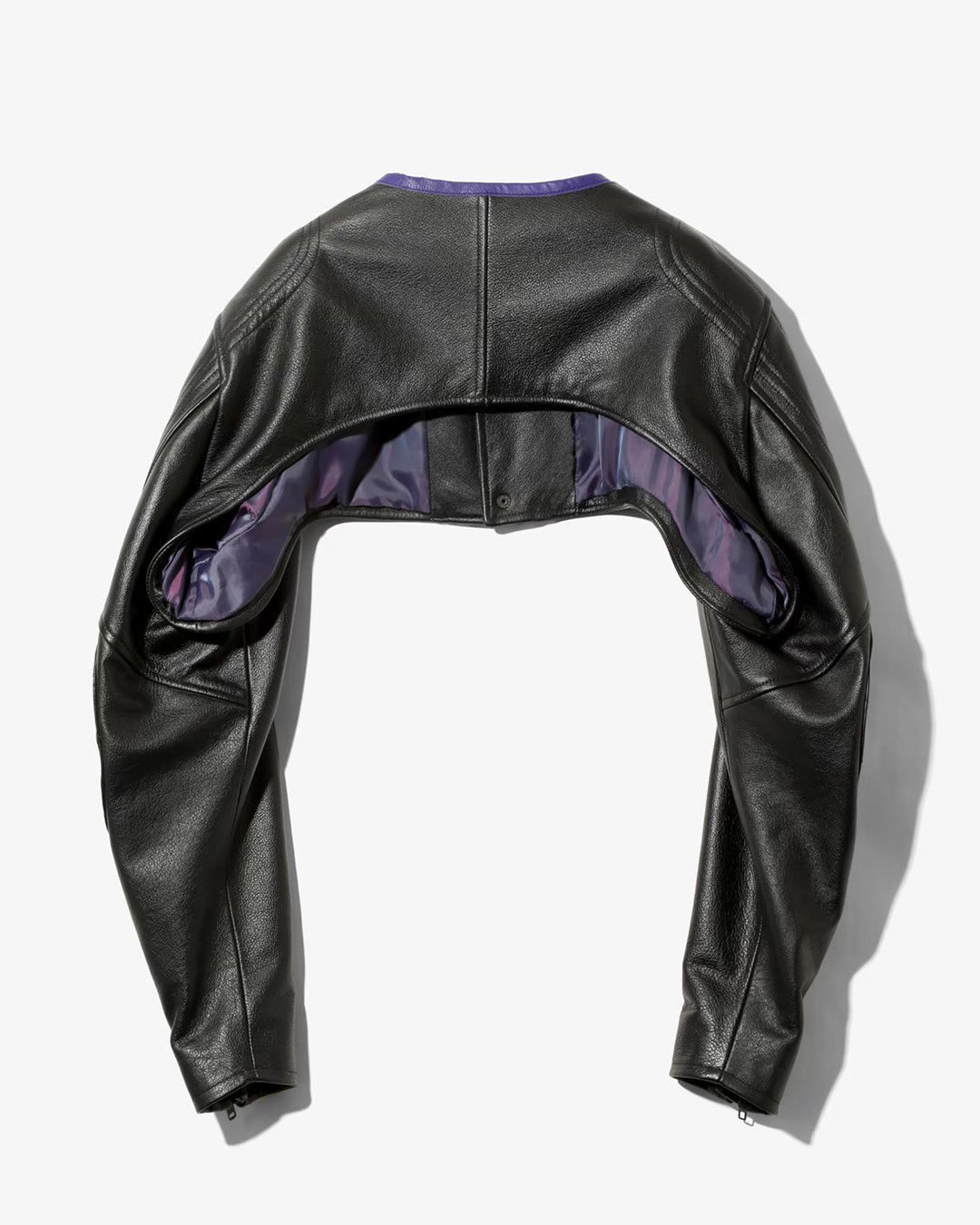 SHIDEN MOTOR CYCLE SLEEVES JACKET COWHIDE LEATHER