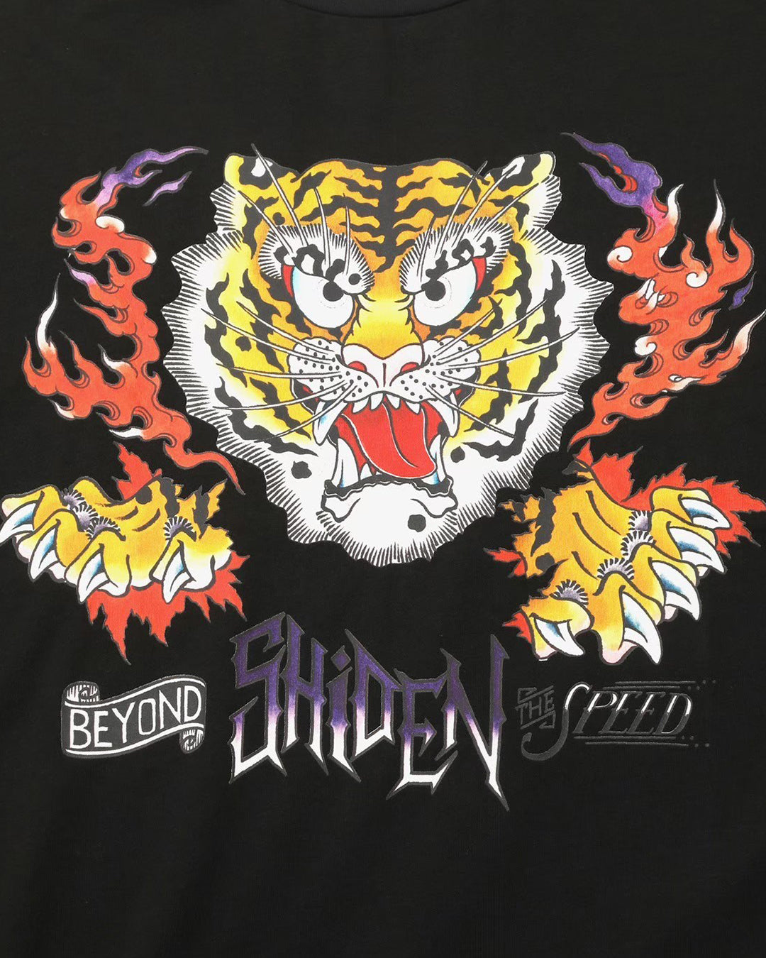 SHIDEN L/S CREW NECK TEE - TIGER