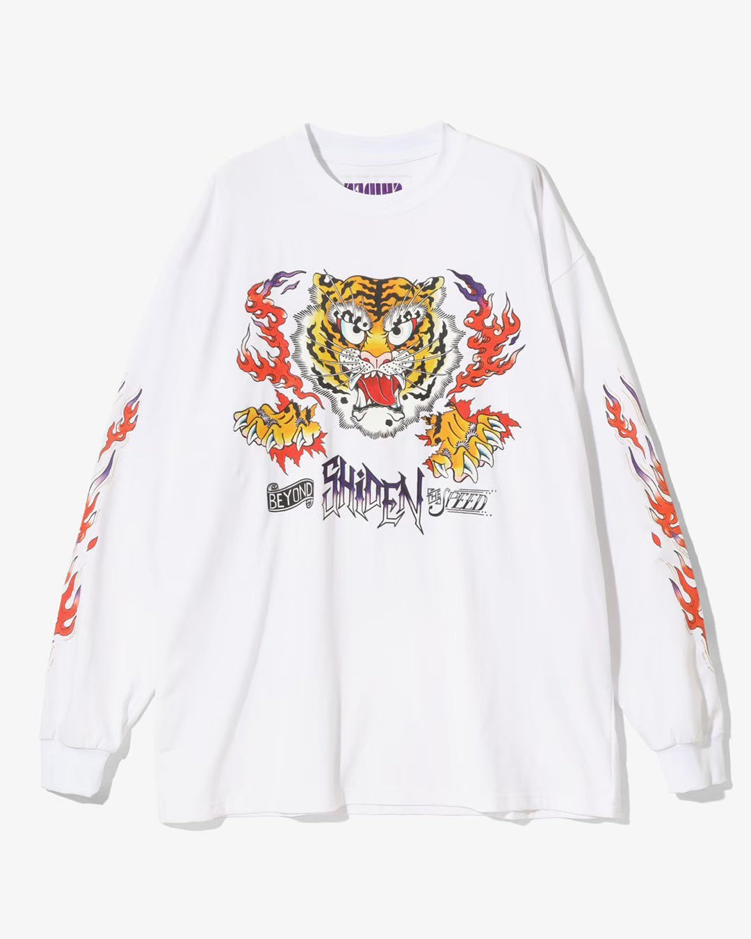 SHIDEN L/S CREW NECK TEE - TIGER