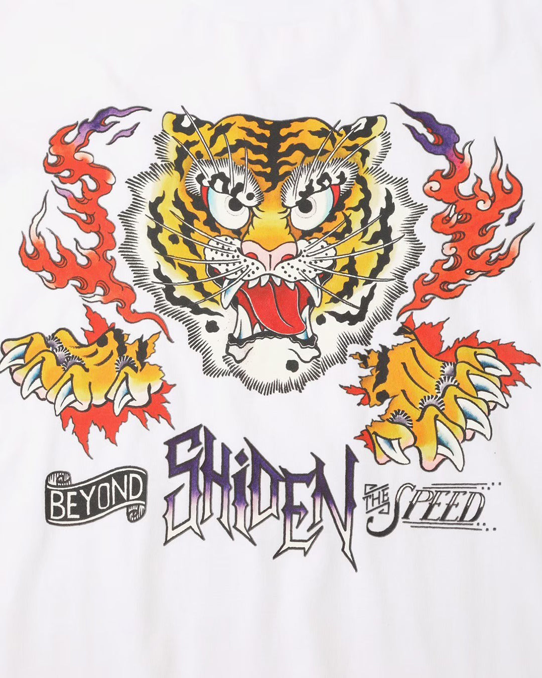 SHIDEN L/S CREW NECK TEE - TIGER