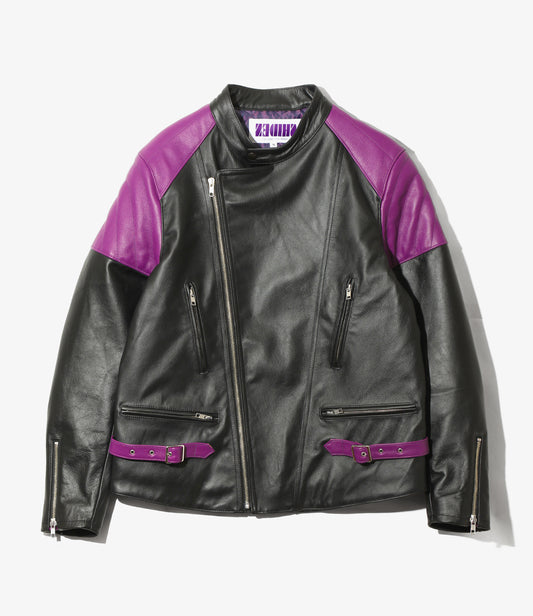 SHIDEN FW2026 MOTORCYCLE JACKET - COWHIDE LEATHER