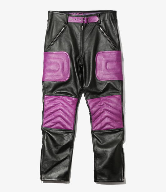 SHIDEN FW2026 MOTORCYCLE PANT - COWHIDE LEATHER