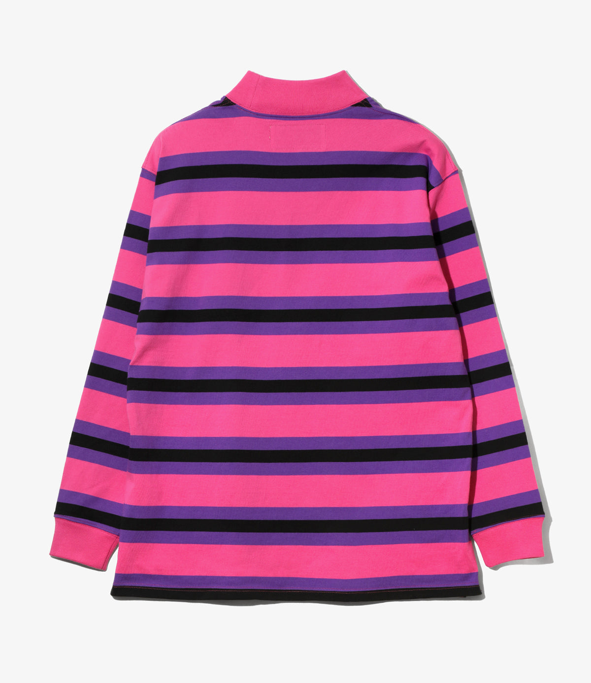 SHIDEN FW2026 L/S MOCK NECK TEE - COTTON STRIPE JERSEY