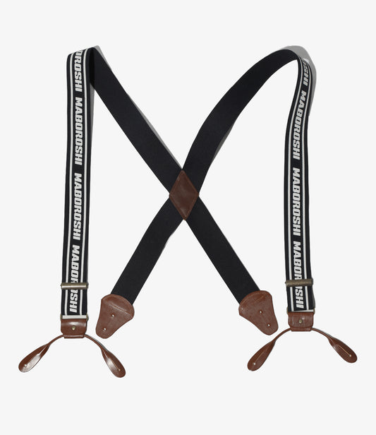 SHIDEN FW2026 SUSPENDERS - BRIDLE LEATHER