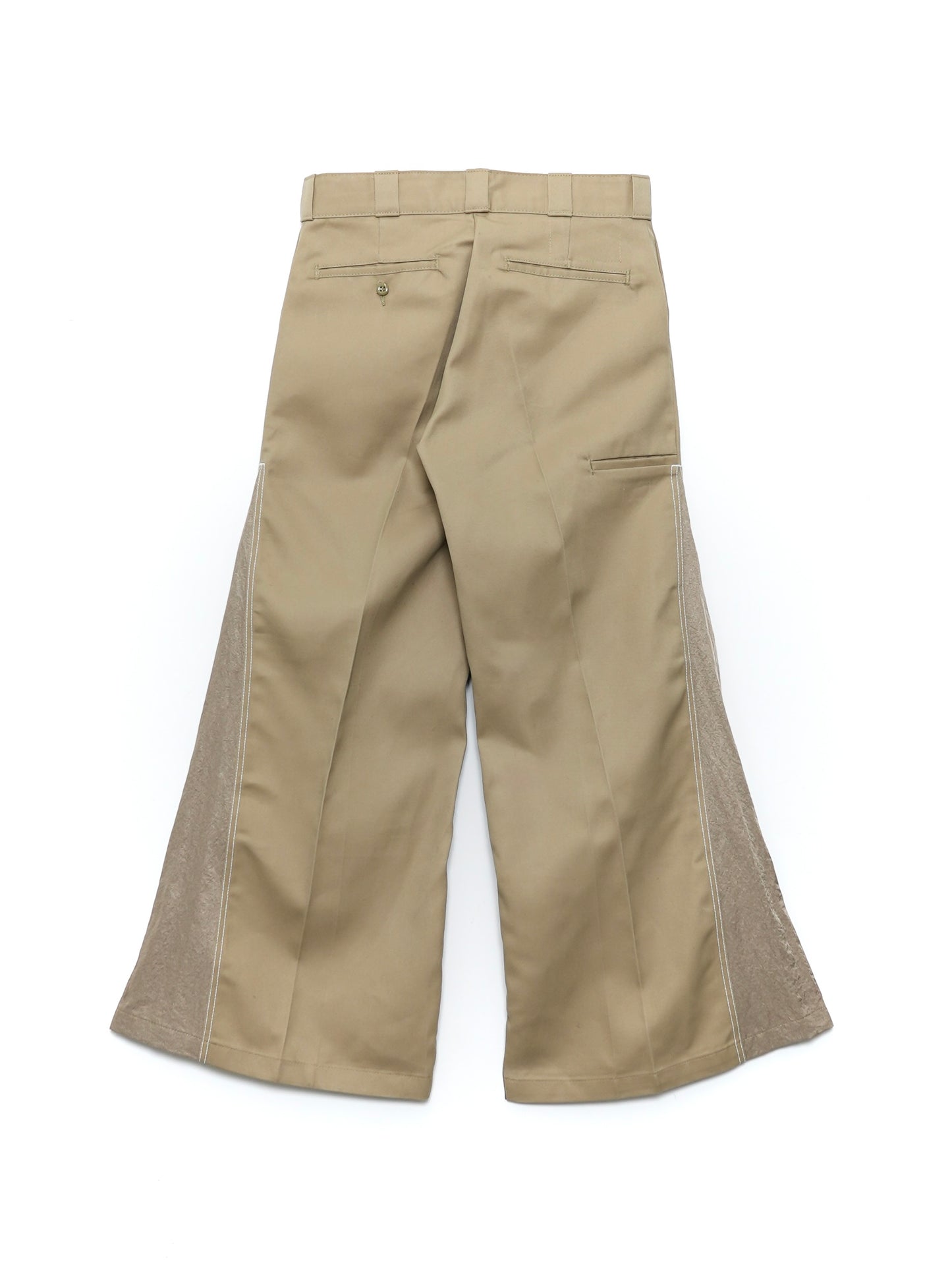 WHATEVERWORKS RECONSTRUCTED FLAIRED DOUBLE KNEE WORK PANTS