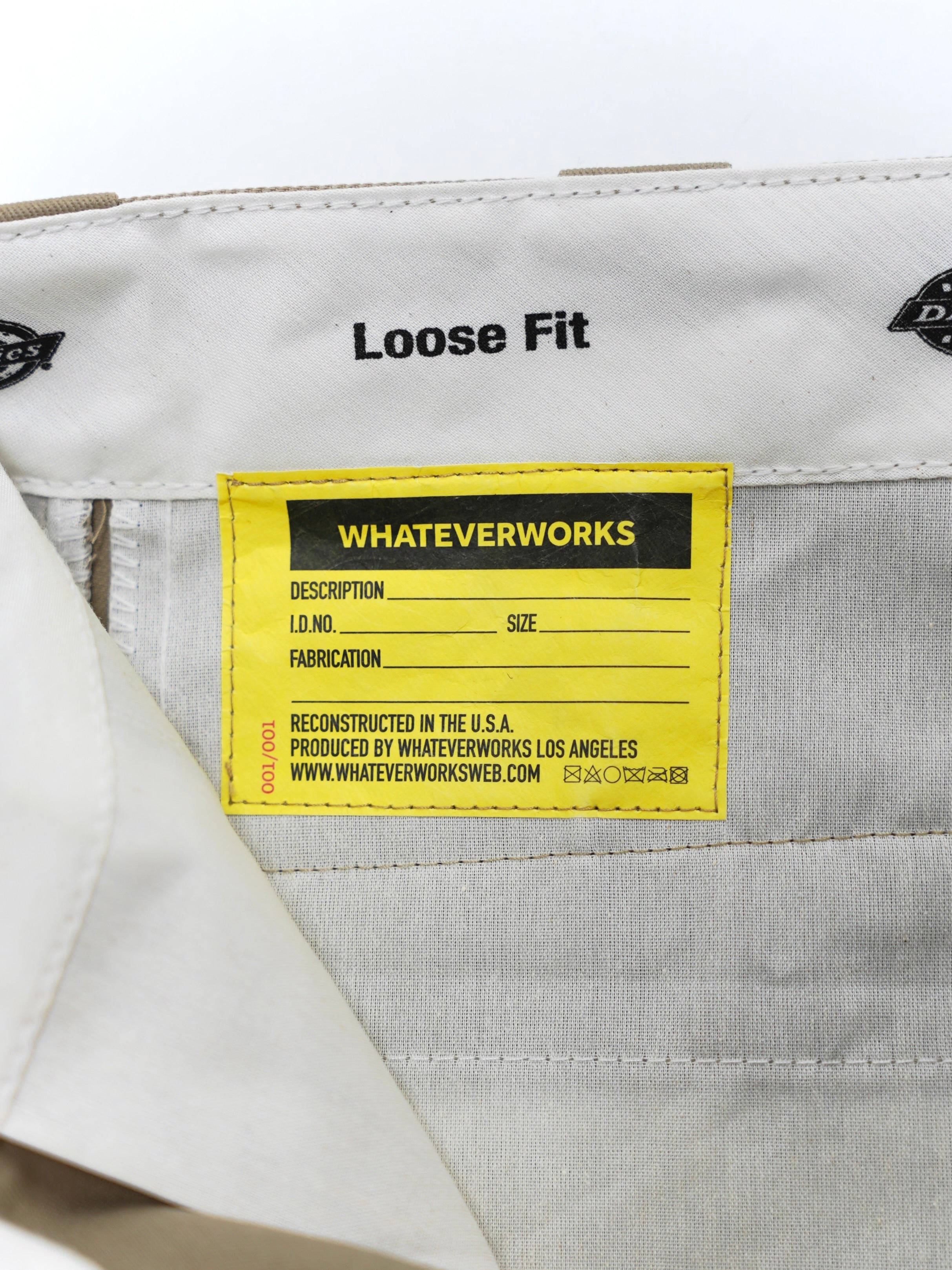 WHATEVERWORKS RECONSTRUCTED FLAIRED DOUBLE KNEE WORK PANTS