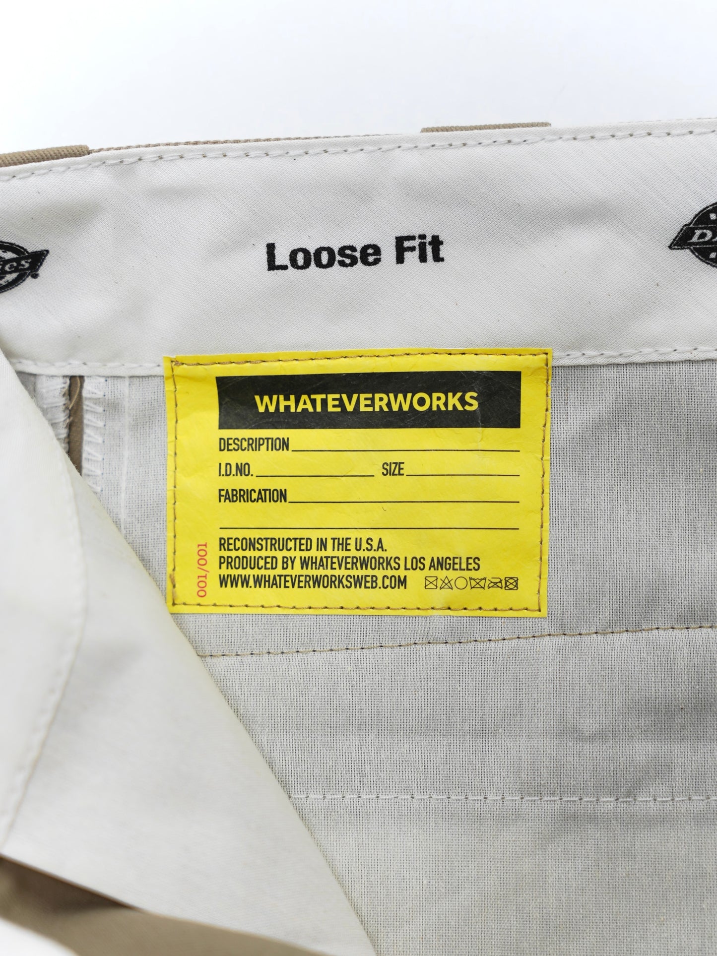 WHATEVERWORKS RECONSTRUCTED FLAIRED DOUBLE KNEE WORK PANTS