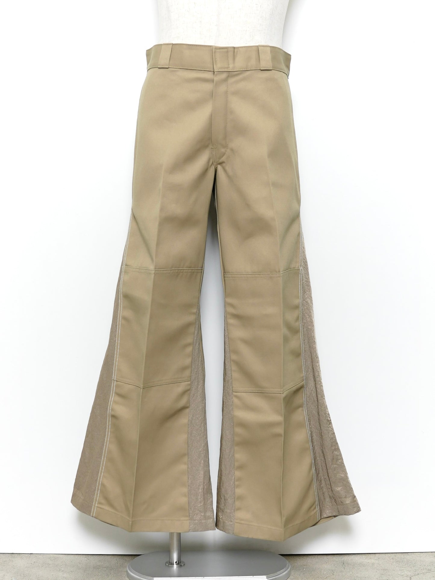 WHATEVERWORKS RECONSTRUCTED FLAIRED DOUBLE KNEE WORK PANTS