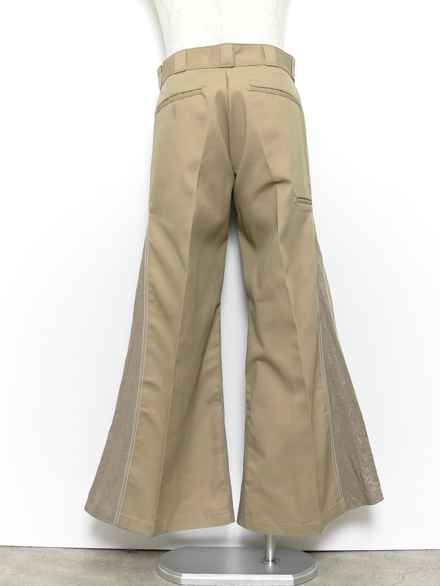 WHATEVERWORKS RECONSTRUCTED FLAIRED DOUBLE KNEE WORK PANTS