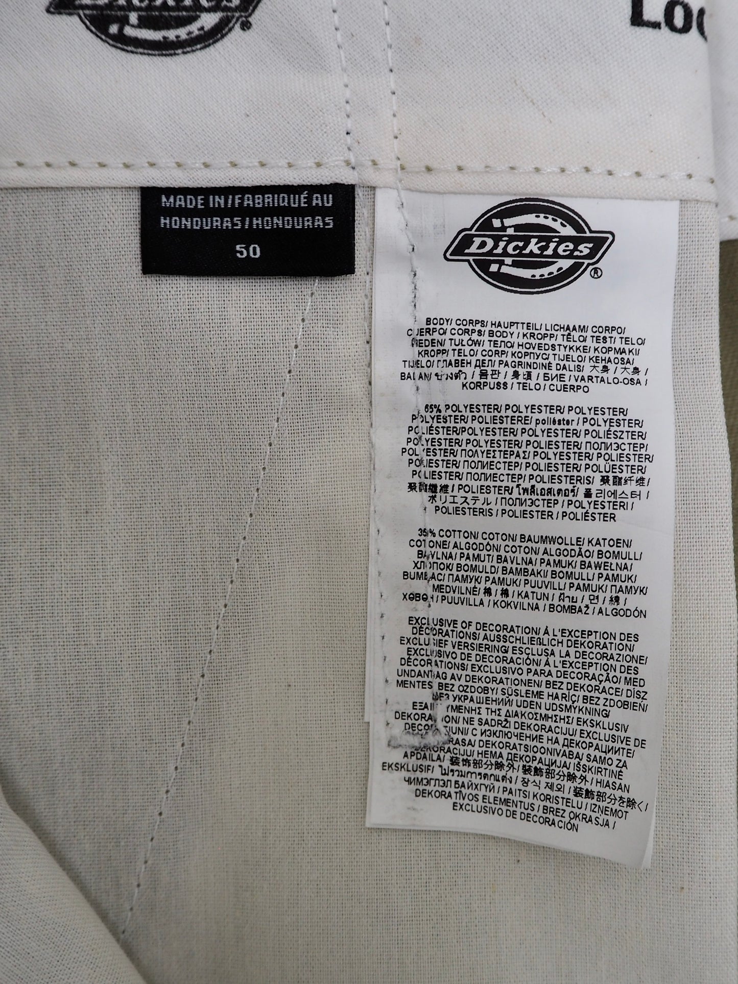 WHATEVERWORKS RECONSTRUCTED BAGGY WORK SHORTS