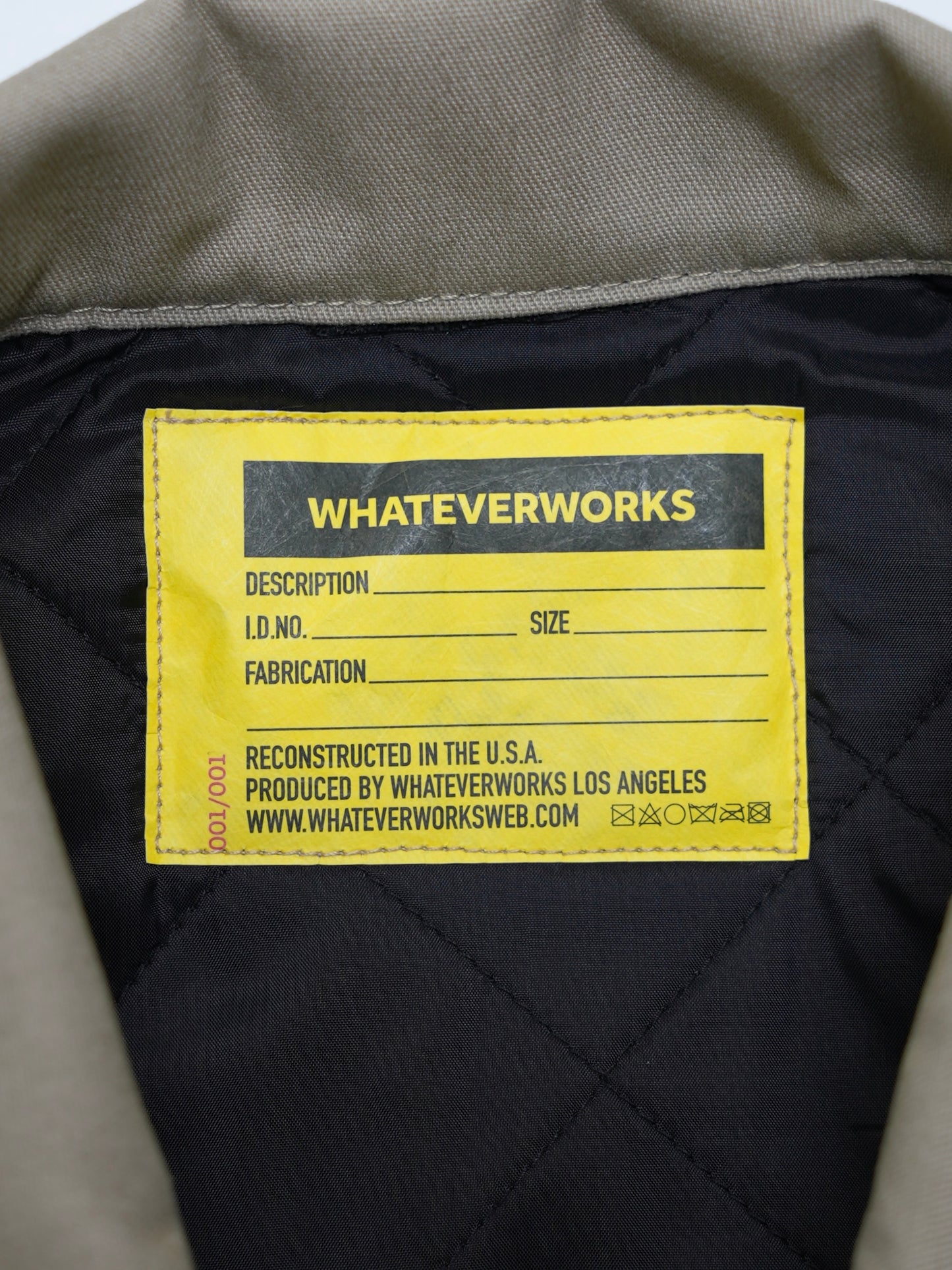 WHATEVERWORKS RECONSTRUCTED WORK JACKET