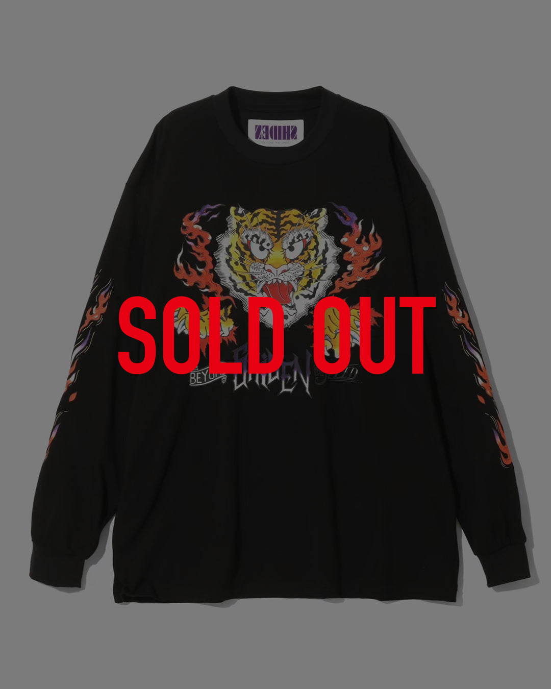 SHIDEN L/S CREW NECK TEE - TIGER